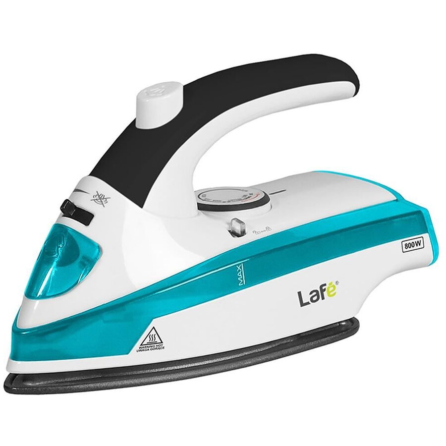Fier de calcat portabil Lafe ZHP-201, 800W, teflon, pliabil, alb