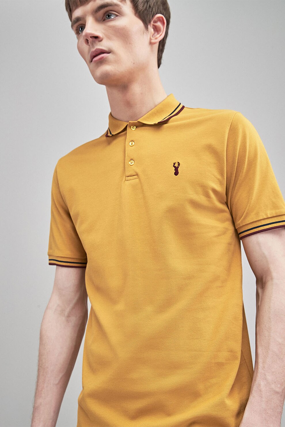 polo shirts with american flag on sleeve