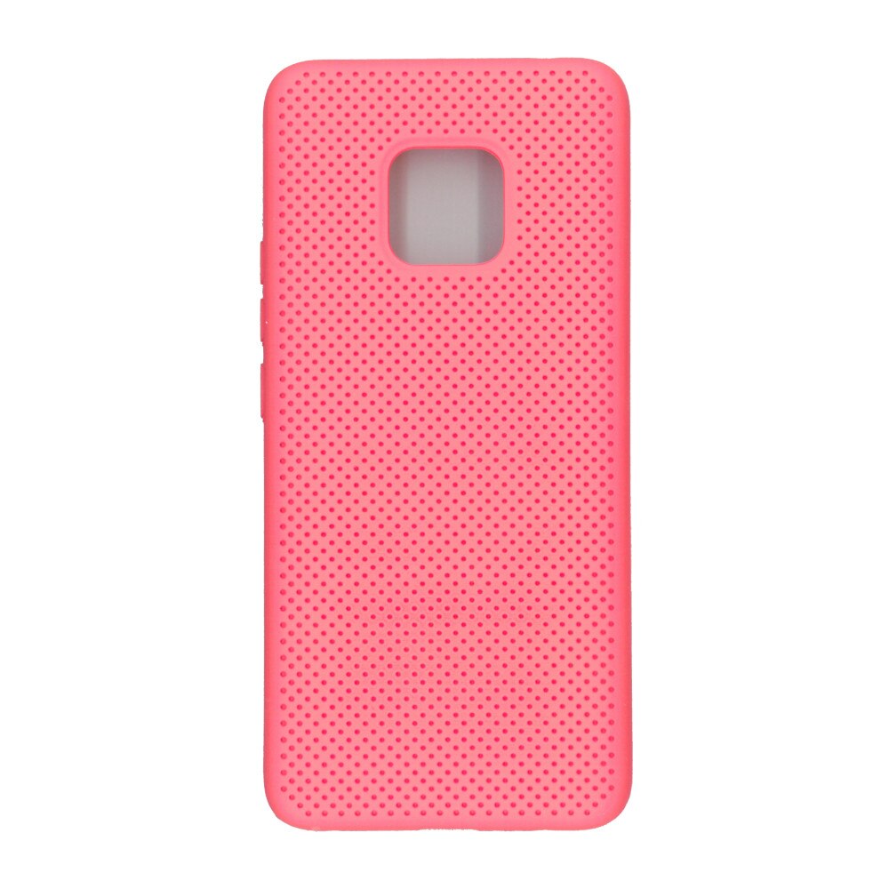 Husa din silicon cu perforatii si interior de microfibra pentru Huawei Mate 20 Pro - Portocaliu Eurocell