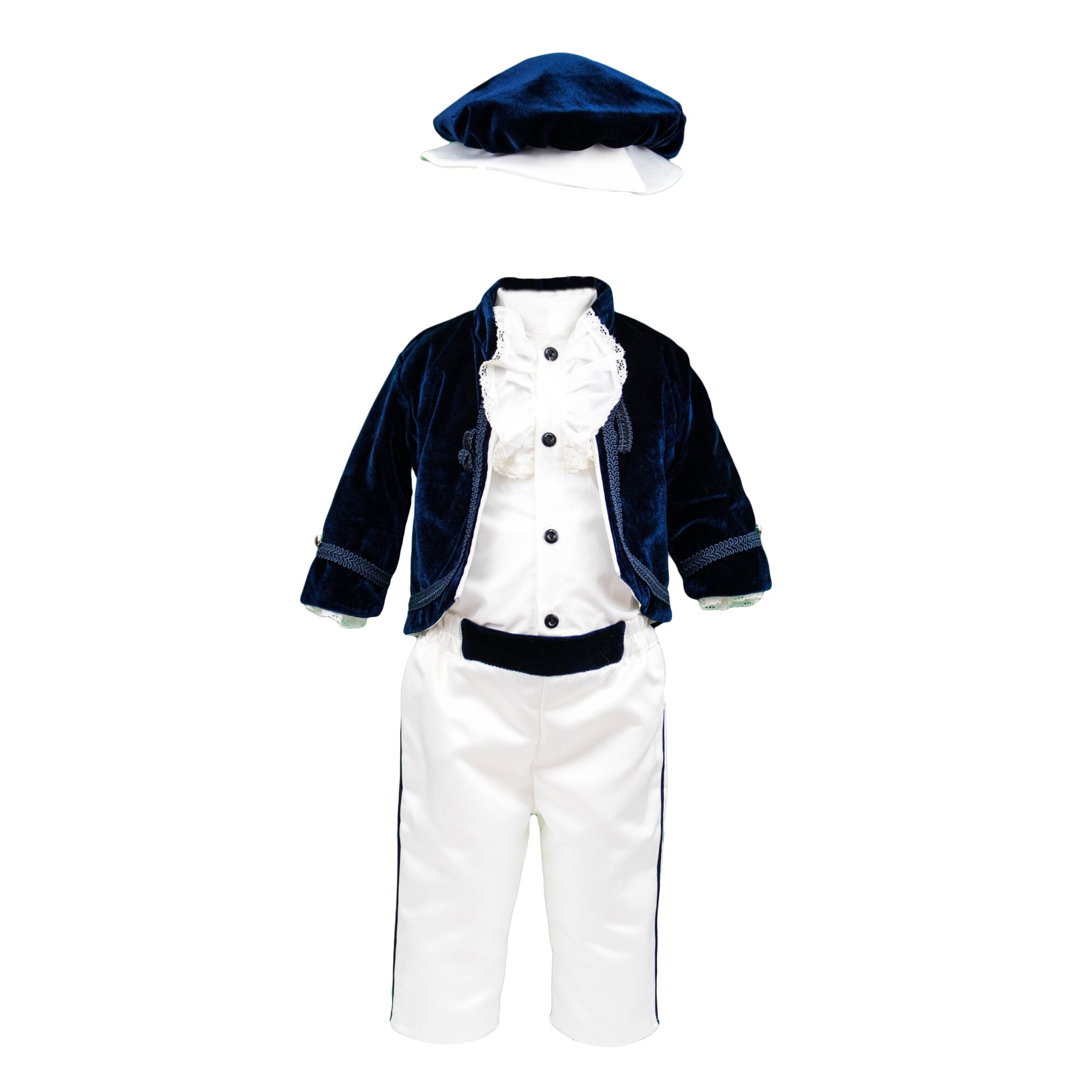 Costum botez model Baronul Bleumarin, varsta 6 luni