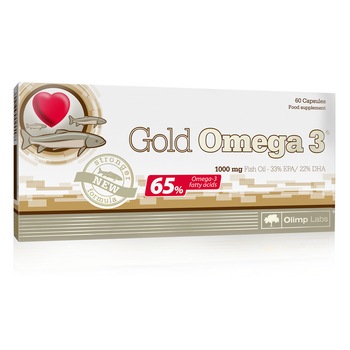 Gold Omega 3 - 60 cps - 1000 mg ulei de peste Gold Omega 3 - 60 cps - 1000 mg ulei de peste
