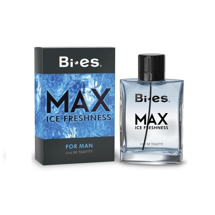Тоалетна вода Bi Es MAX ICE FRESHNESS за мъже, със свеж цитрусов аромат 100 мл