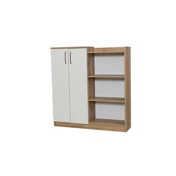 Biblioteca Napoli Alpino, 1500 mm x 942 mm x 310 mm, Alb/Maro Biblioteca Napoli Alpino, 1500 mm x 942 mm x 310 mm, Alb/Maro