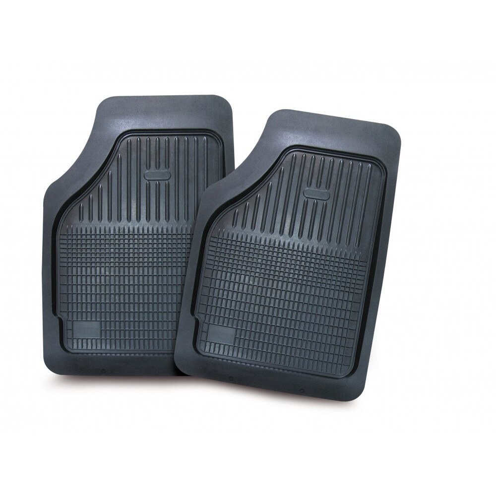 Set alcatuit din doua bucati de covorase pentru partea din fata a masinii cu dimensiunile 49x76 cm