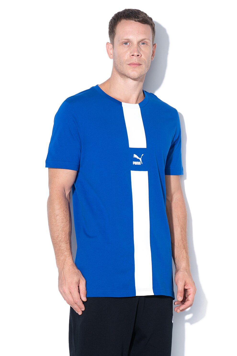 Puma, Tricou cu imprimeu logo XTG, Albastru inchis