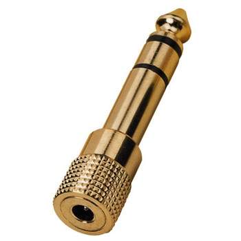 Adaptor Jack 6.3T-3.5M HA-37G Gold Monacor Adaptor Jack 6.3T-3.5M HA-37G Gold Monacor