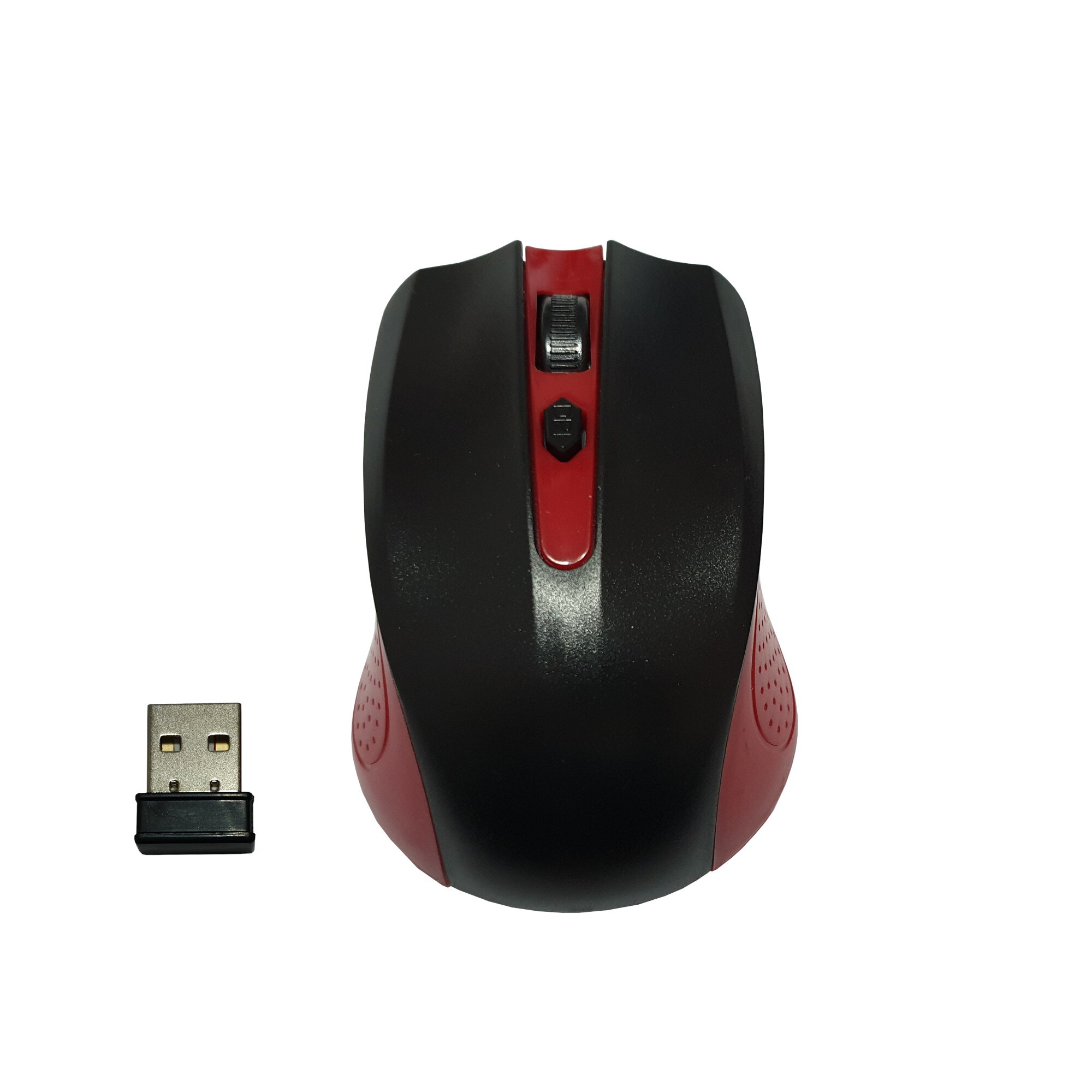 Mouse Fara Fir , Wireless 2.4 GHz , 1600 DPI , 3 Butoane , Ambidextru , Universal , Premium Quality, Rosu