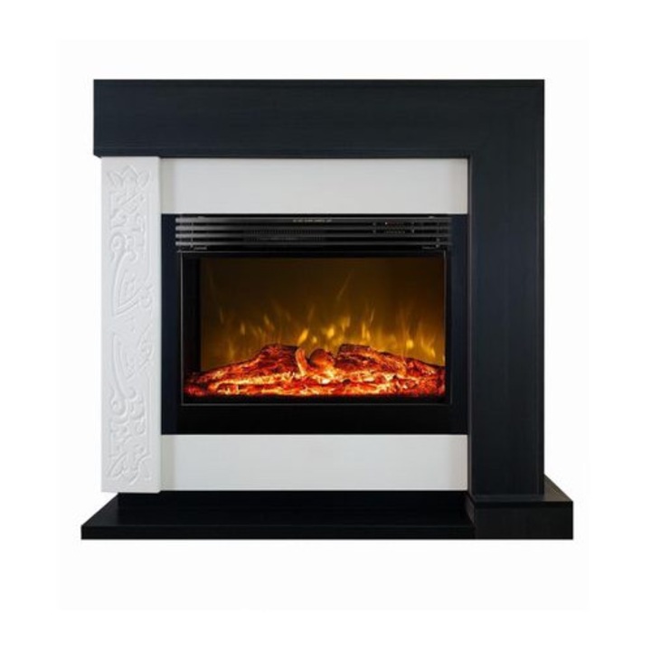 Elektromos kandalló Neon & Mirabella, Art Flame, 1200*1270*300, 1950 W, Hanghatással, Távirányitó