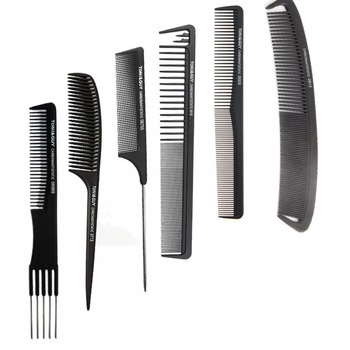 Set 6 piepteni carbon antistatici tuns frizerie coafor Set 6 piepteni carbon antistatici tuns frizerie coafor