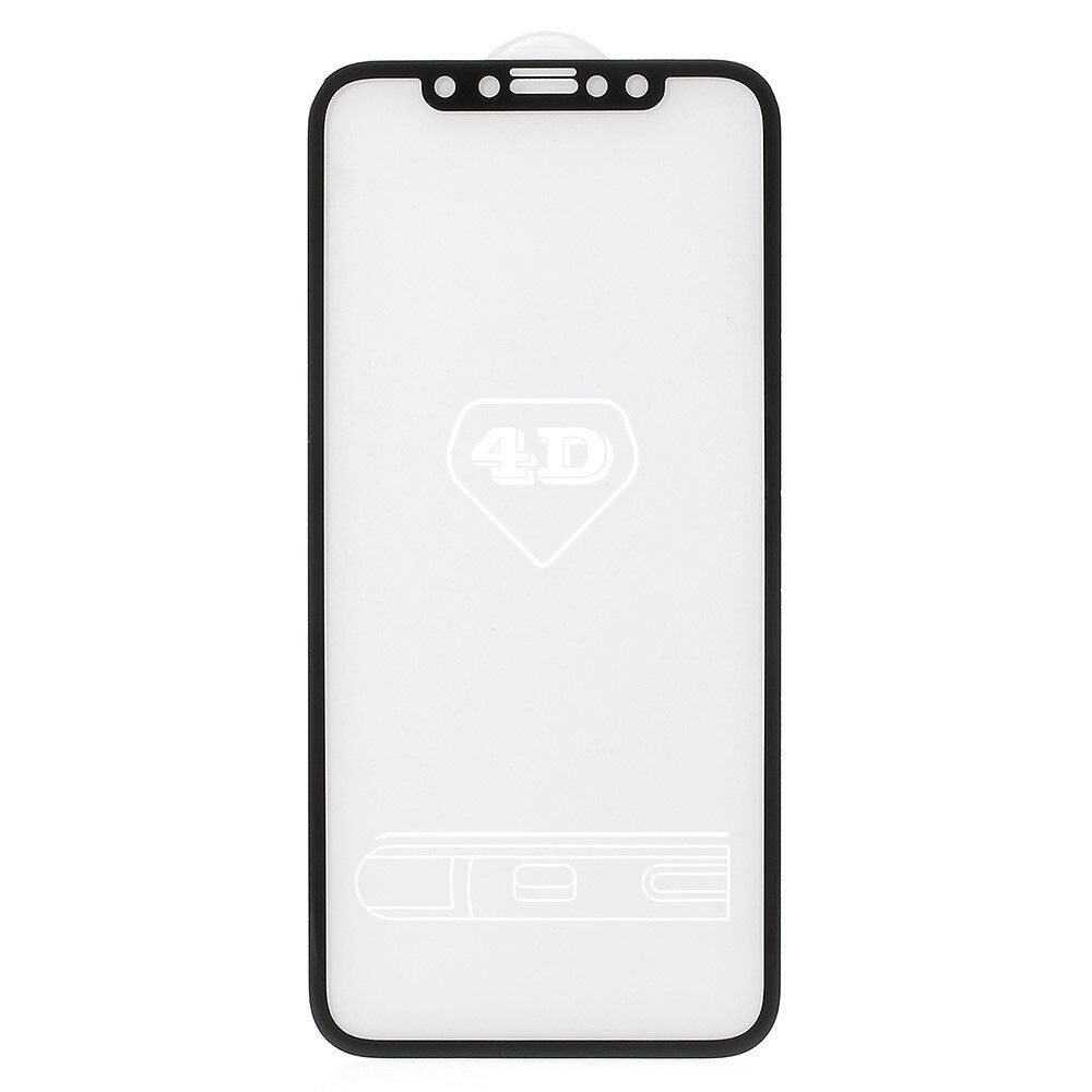 Folie Sticla Apple iPhone X Flippy 4D/5D Negru/Black