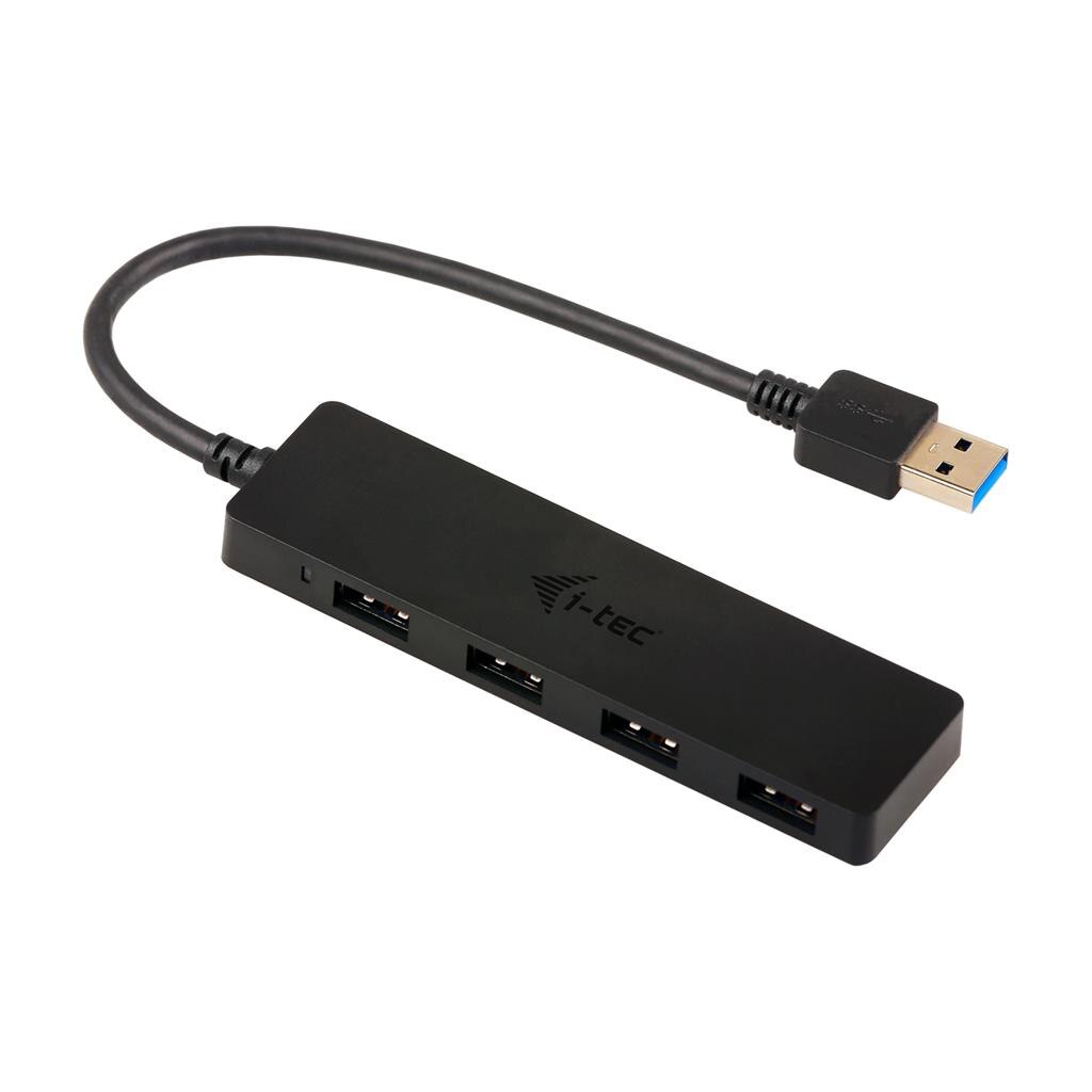 USB 3.0 , I-tec, SLIM HUB 4 Port pasiv- Negru