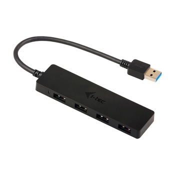 USB 3.0 , I-tec, SLIM HUB 4 Port pasiv- Negru USB 3.0 , I-tec, SLIM HUB 4 Port pasiv- Negru