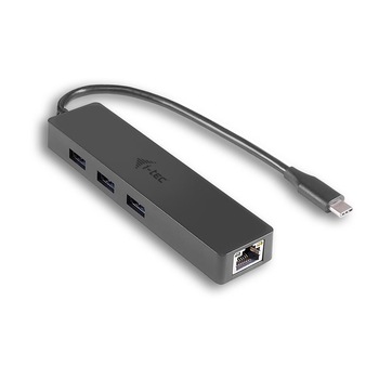 Hub USB I-tec C Slim 3 Gigabit Ethernet USB 3.0 to RJ-45 3x USB 3.0 Hub USB I-tec C Slim 3 Gigabit Ethernet USB 3.0 to RJ-45 3x USB 3.0
