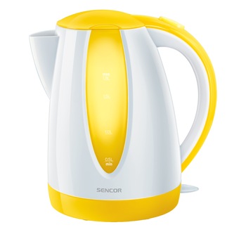 Fierbator Sencor SWK 1810YL, 2000 W, 1.8l, baza rotativa, Galben Fierbator Sencor SWK 1810YL, 2000 W, 1.8l, baza rotativa, Galben