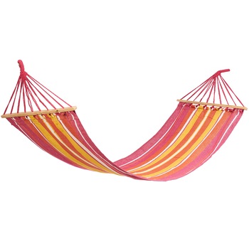 Hamac Heinner, bumbac+poliester, 200x80 cm, rosu/gallben Hamac Heinner, bumbac+poliester, 200x80 cm, rosu/gallben