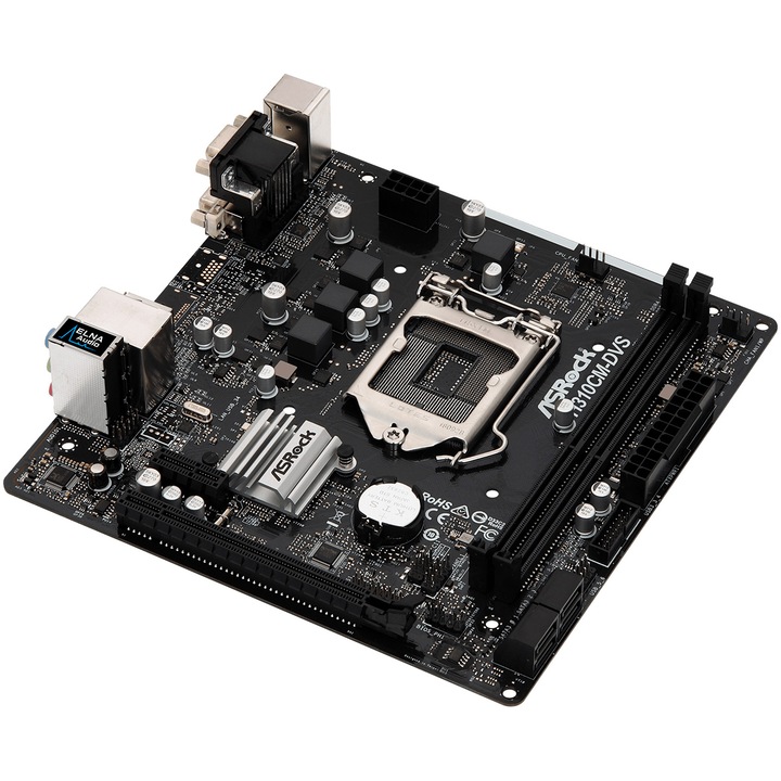 ASRock H310CM-DVS alaplap, 2DDR4, DVI/DSUB/USB3.1, uATX, socket 1151
