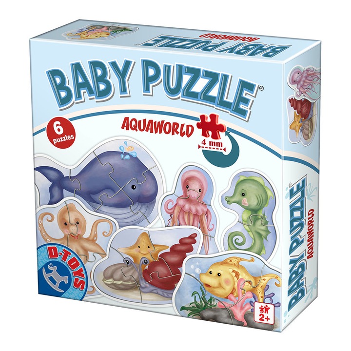 Puzzle Baby D-Toys Aquaworld 21 piese