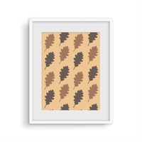 tablou cu rama de lemn alba frunze maro de fag pattern arta inramata art prints decoratiuni 50 x 70 cm imagen 27_0_
0