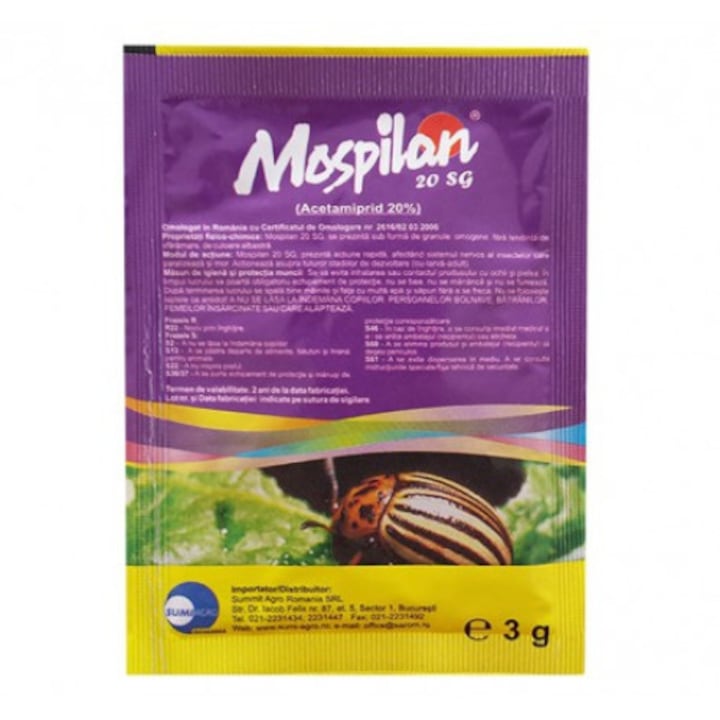 Insecticid - Mospilan 20 SG - 3 gr