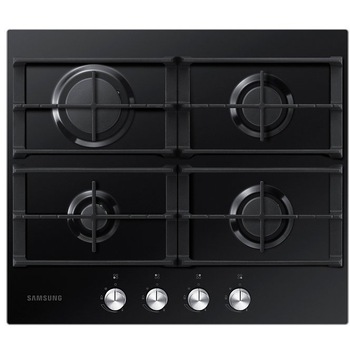 Plita incorporabila Samsung NA64H3000AK/L1, Gaz, 4 arzatoare, Gratare de fonta, 60 cm, Sticla neagra Plita incorporabila Samsung NA64H3000AK/L1, Gaz, 4 arzatoare, Gratare de fonta, 60 cm, Sticla neagra