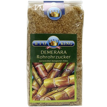 Zahar de trestie nerafinat Demerara ECO 500 g - Bioking Zahar de trestie nerafinat Demerara ECO 500 g - Bioking