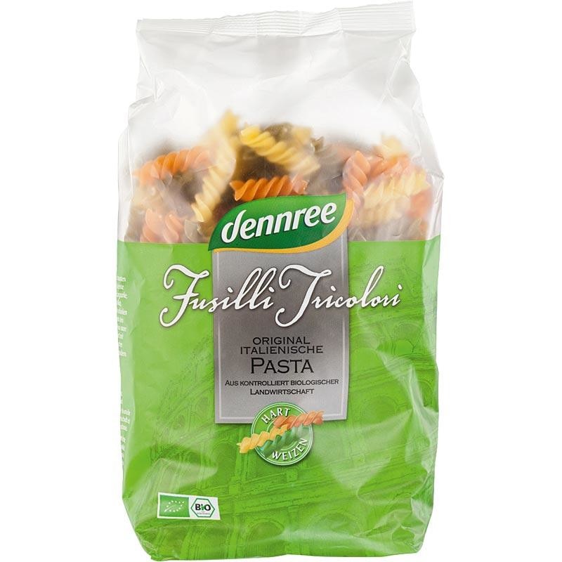 Paste fusilli tricolore ECO 500 g - Dennree
