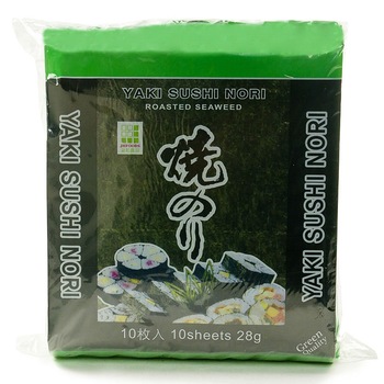 Foi de alge uscate pentru sushi 10 foi (28 g) - JHFoods Foi de alge uscate pentru sushi 10 foi (28 g) - JHFoods