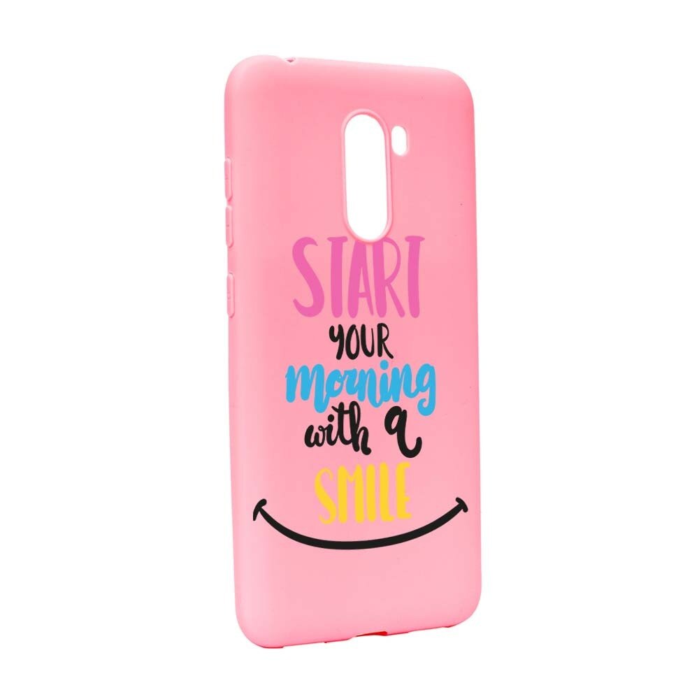Husa Xiaomi PocoPhone F1, Silicon, Smile at Morning P47