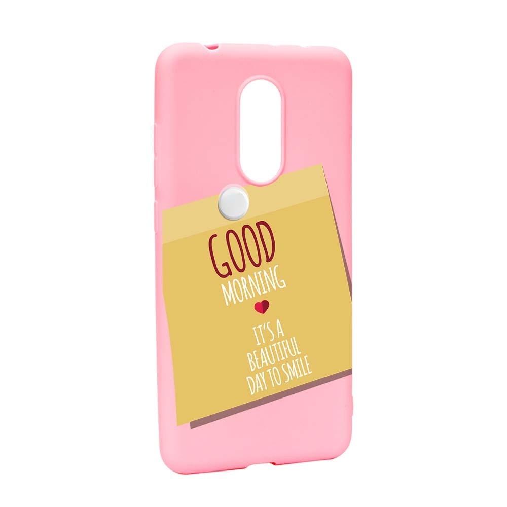 Husa Xiaomi Redmi Note 5 / Redmi 5 Plus, Silicon, Sticker Good Morning P48