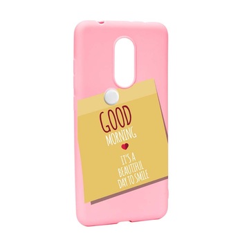 Husa Xiaomi Redmi Note 5 / Redmi 5 Plus, Silicon, Sticker Good Morning P48 Husa Xiaomi Redmi Note 5 / Redmi 5 Plus, Silicon, Sticker Good Morning P48
