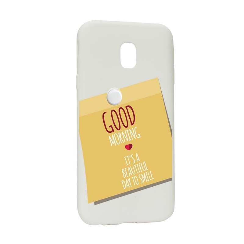 Husa Samsung Galaxy J7 2018, Silicon, Sticker Good Morning W48