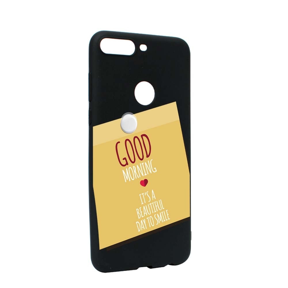 Husa Huawei Y7 2018 / Y7 Prime 2018, Silicon, Sticker Good Morning B48