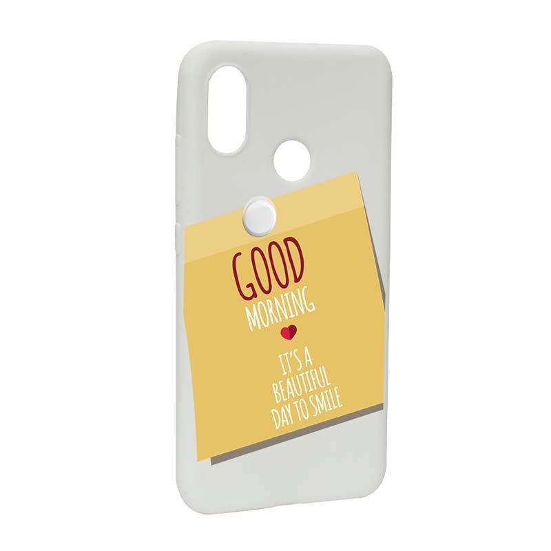 Husa Xiaomi Mi 8, Silicon, Sticker Good Morning W48