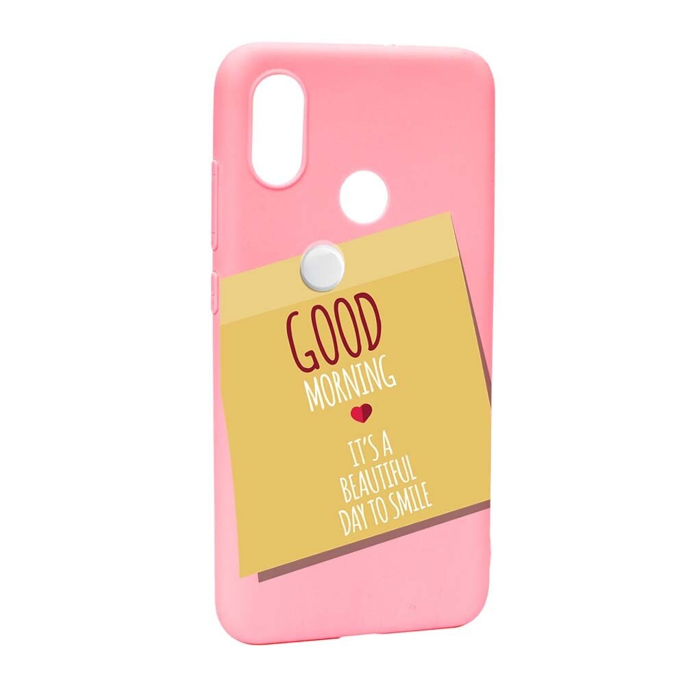 Husa Xiaomi Mi 8, Silicon, Sticker Good Morning P48