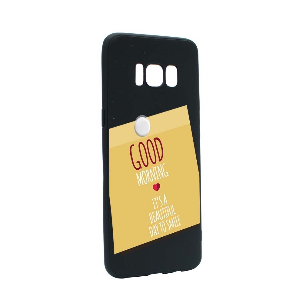 Husa Samsung Galaxy S8, Silicon, Sticker Good Morning B48