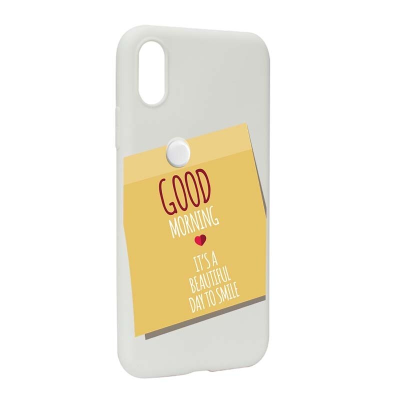 Husa Apple iPhone XS Max, Silicon, Sticker Good Morning W48