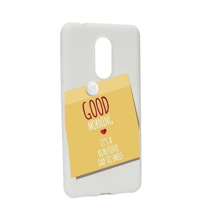 Husa Xiaomi Redmi 5, Silicon, Sticker Good Morning W48