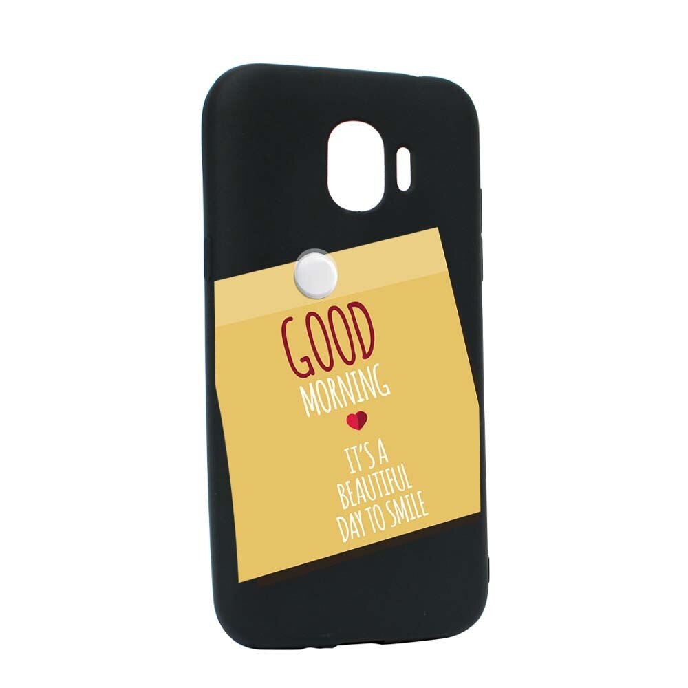 Husa Samsung Galaxy J4 2018, Silicon, Sticker Good Morning B48