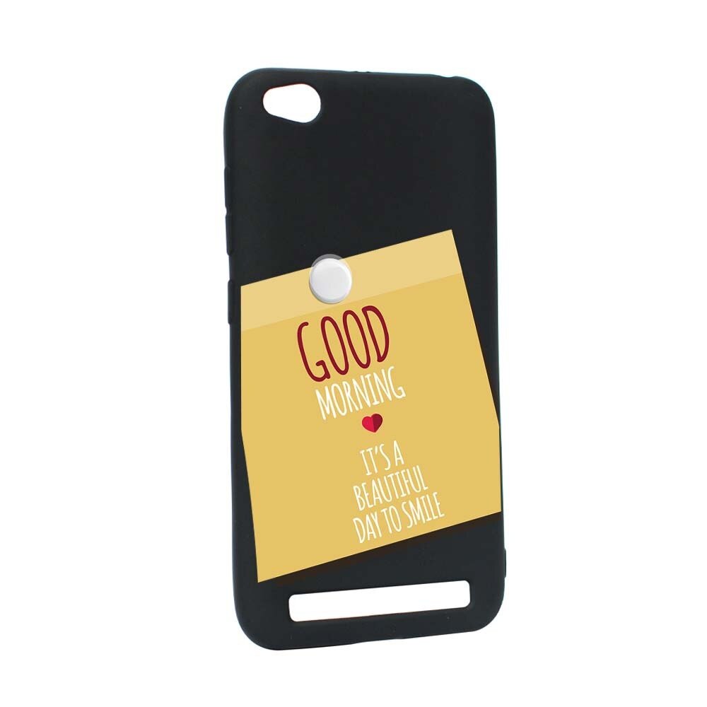 Husa Xiaomi Redmi 5A, Silicon, Sticker Good Morning B48
