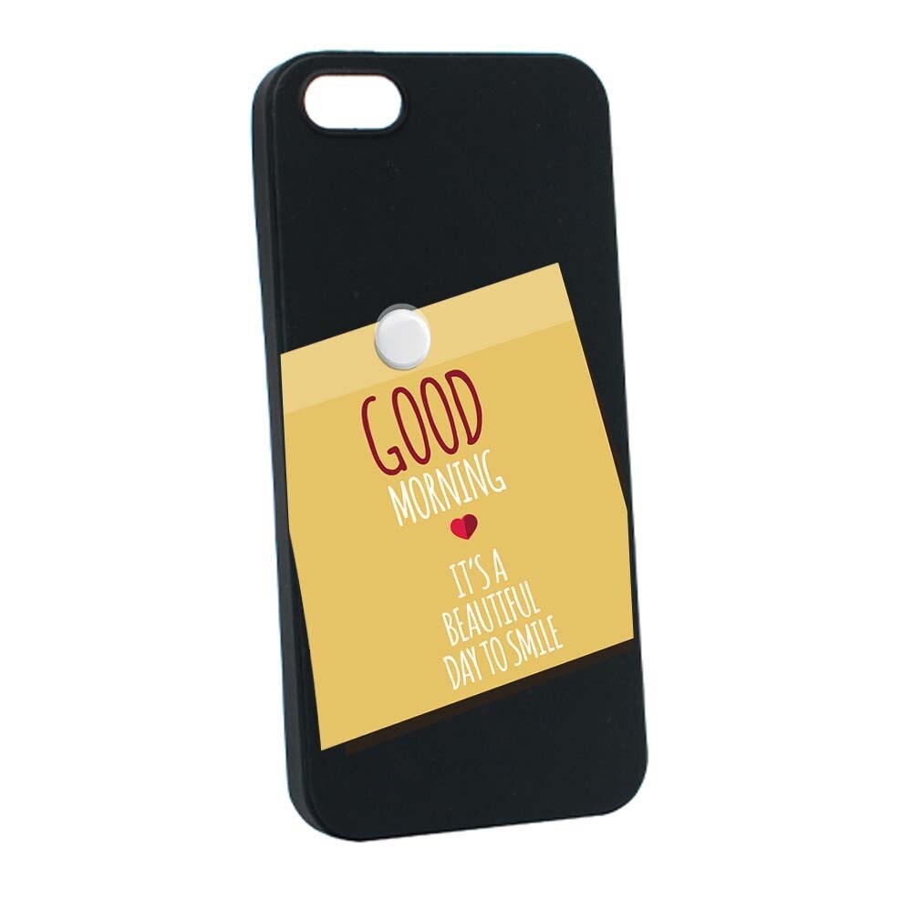 Husa Apple iPhone SE / 5S / 5, Silicon, Sticker Good Morning B48