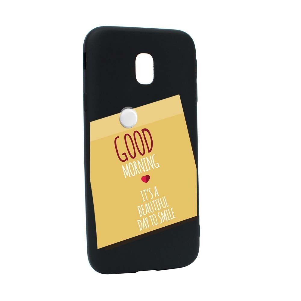Husa Samsung Galaxy J3 2018, Silicon, Sticker Good Morning B48