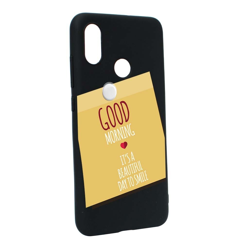 Husa Xiaomi Mi 8, Silicon, Sticker Good Morning B48