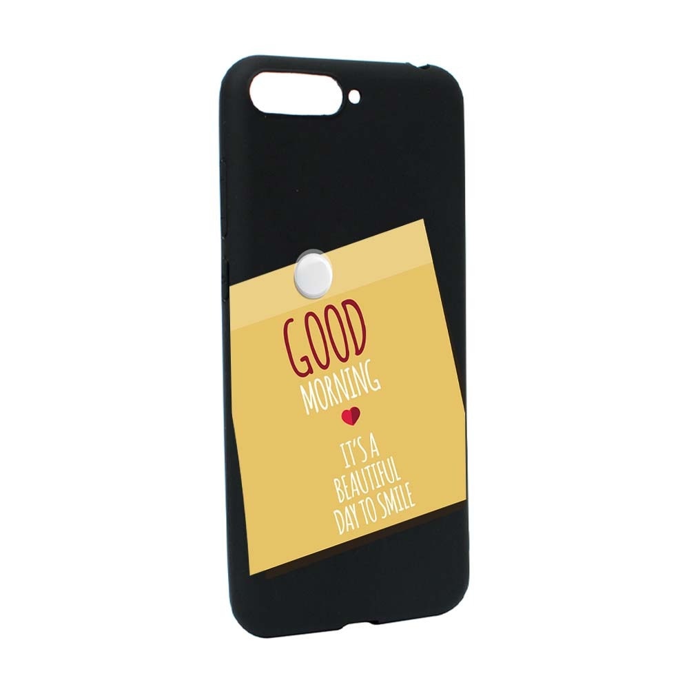 Husa Huawei Y6 2018 / Y6 Prime 2018, Silicon, Sticker Good Morning B48