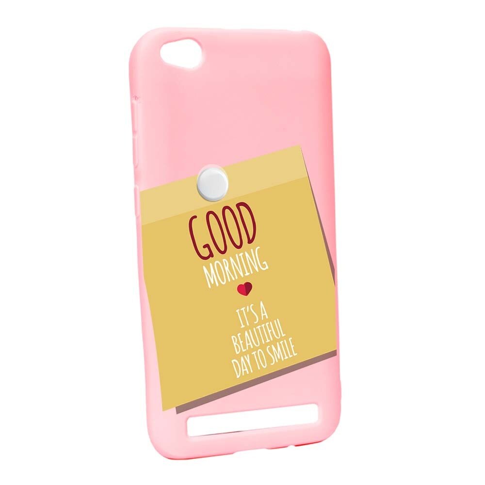 Husa Xiaomi Redmi 5A, Silicon, Sticker Good Morning P48