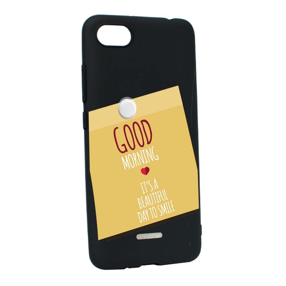 Husa Xiaomi Redmi 6A, Silicon, Sticker Good Morning B48