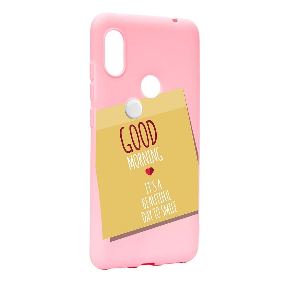 Husa Xiaomi Redmi Note 5 Pro, Silicon, Sticker Good Morning P48
