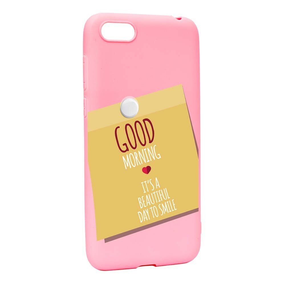 Husa Apple iPhone 7 / 8, Silicon, Sticker Good Morning P48