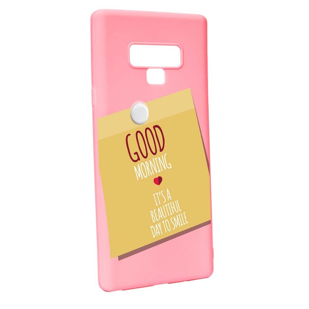 Husa Samsung Galaxy Note 9, Silicon, Sticker Good Morning P48