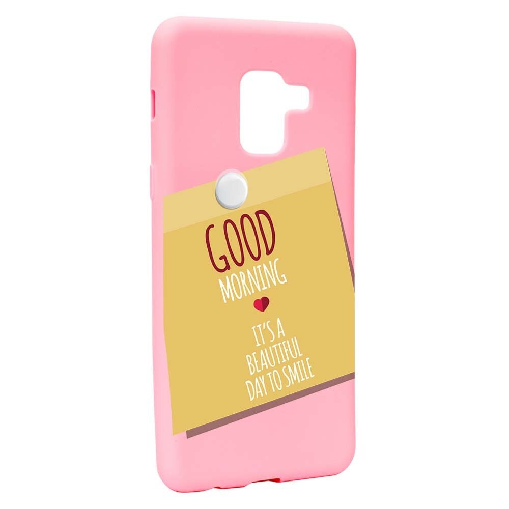 Husa Samsung Galaxy A5 2018, Silicon, Sticker Good Morning P48