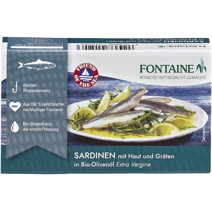 Сардини в био зехтин, 120гр